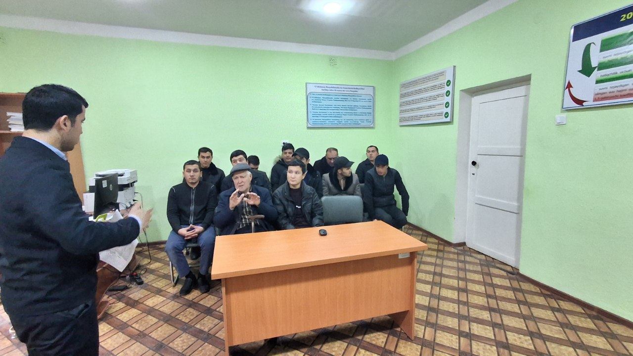 ХОНҚА ТУМАНИДА КАДАСТР МАСАЛАЛАРИ БЎЙИЧА СЕМИНАР ЎТКАЗИЛДИ