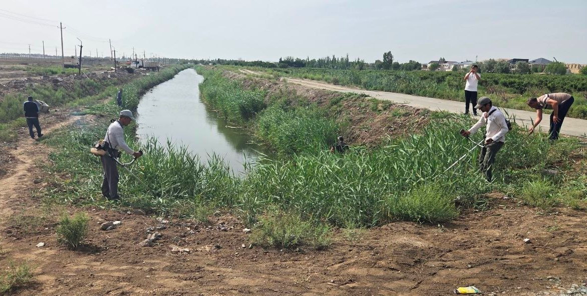 СУВ ҲАВЗАЛАРИ ТОЗАЛАНМОҚДА
